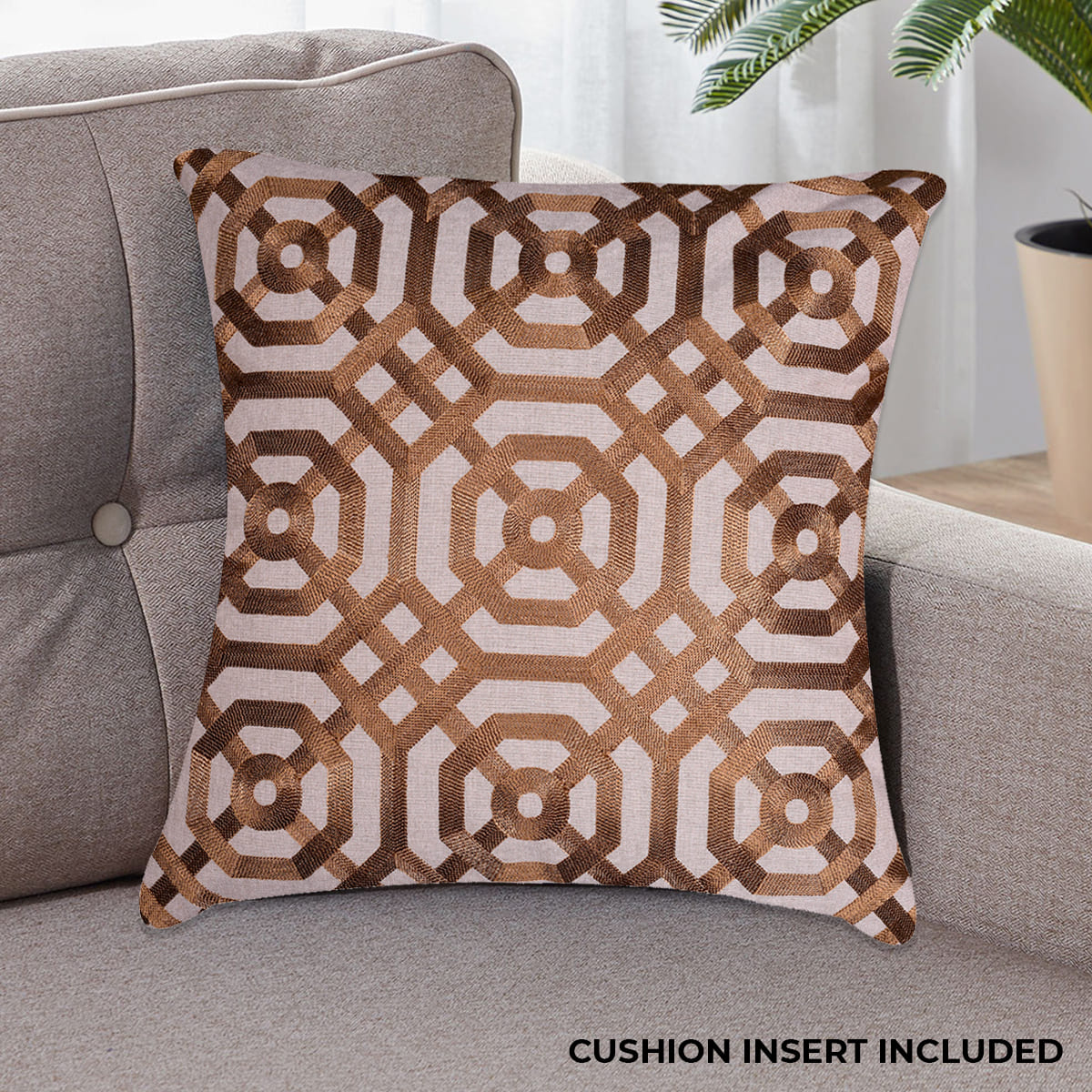 Brown Throw Pillow Covers - 20 x 20 inches