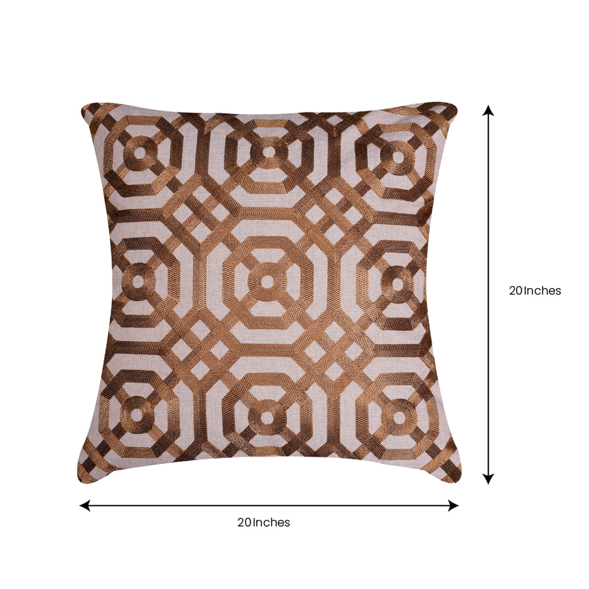Brown Throw Pillow Covers - 20 x 20 inches