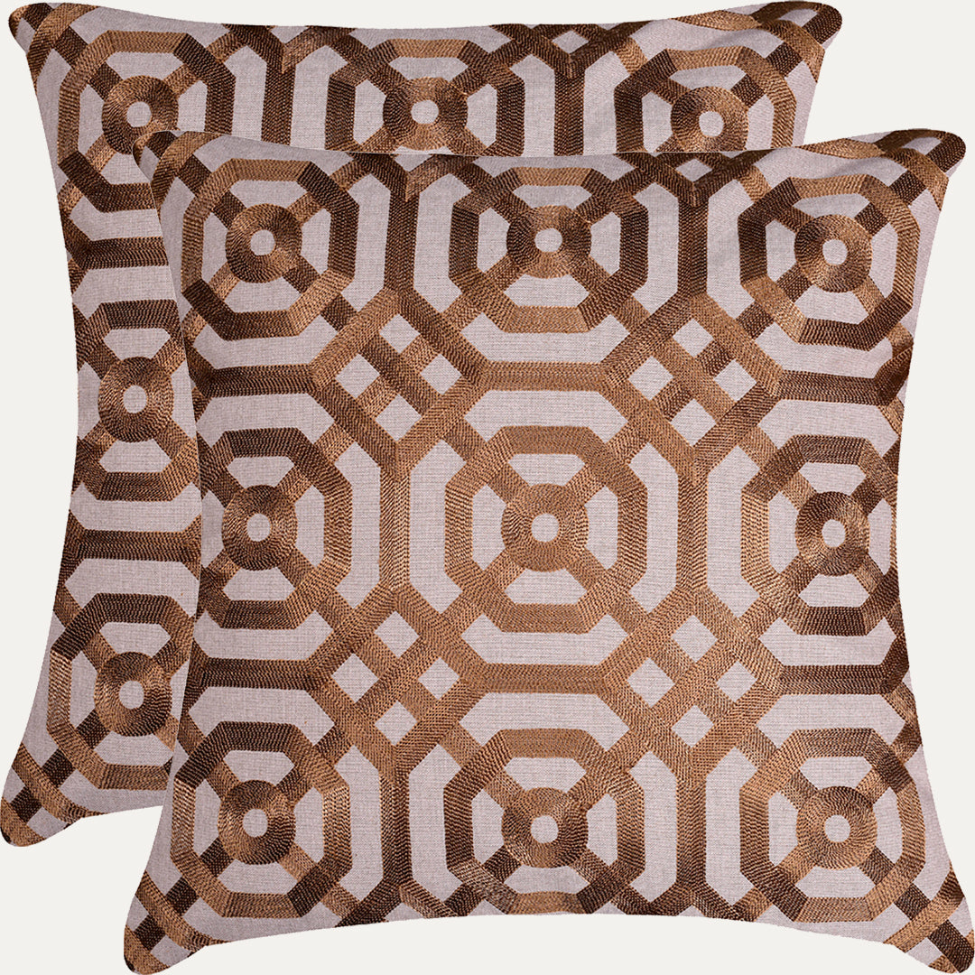 Brown Throw Pillow Covers - 20 x 20 inches