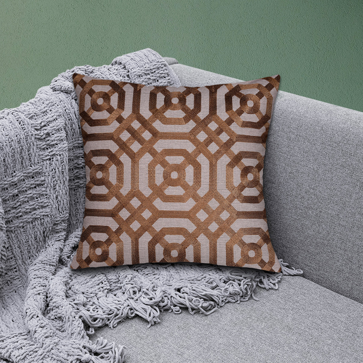 Brown Throw Pillow Covers - 20 x 20 inches