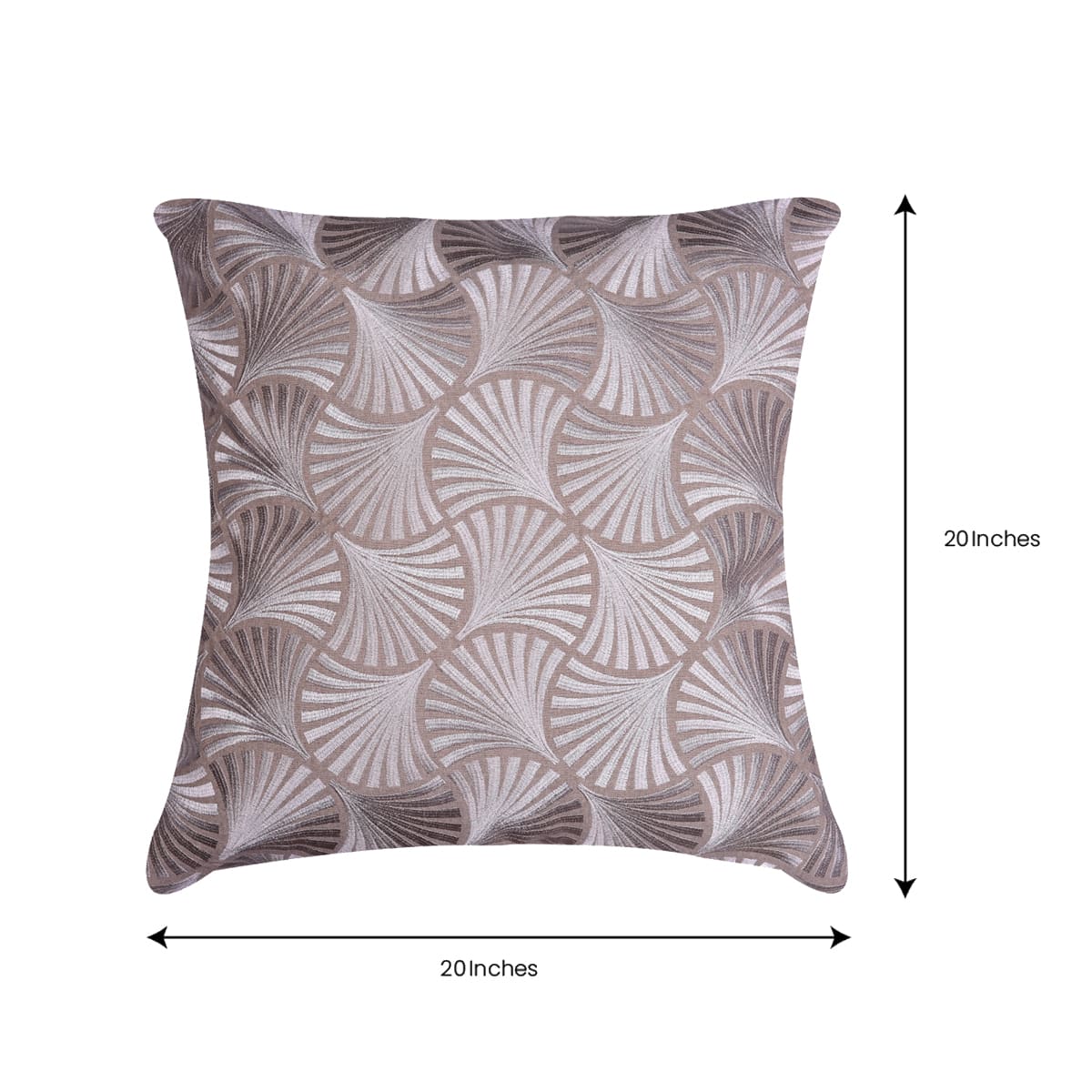 Beige Brown Throw Pillow Covers - 20 x 20 inches