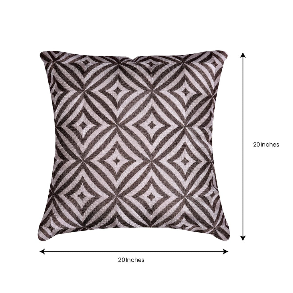Beige Brown Throw Pillow Covers - 20 x 20 inches