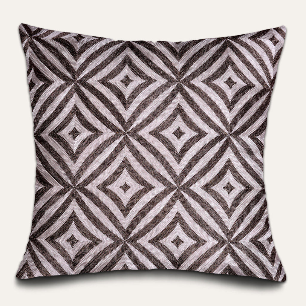 Beige Brown Throw Pillow Covers - 20 x 20 inches
