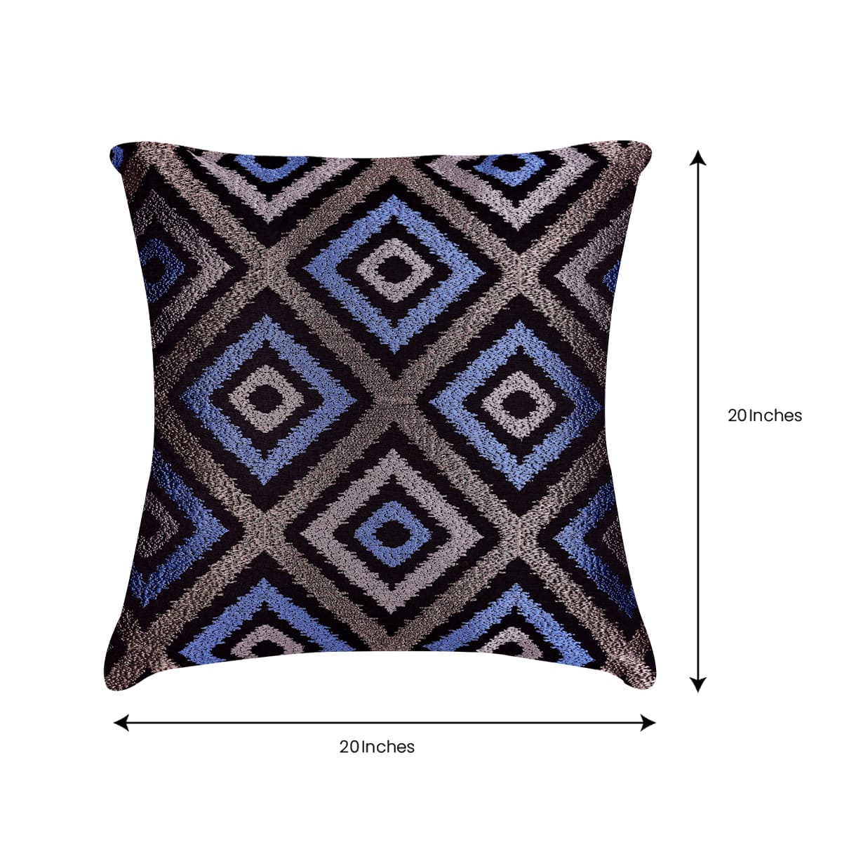 Blue Gray Throw Pillow Covers - 20 x 20 inches