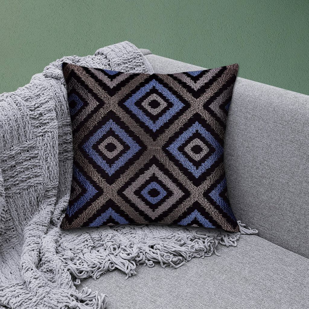 Blue Gray Throw Pillow Covers - 20 x 20 inches