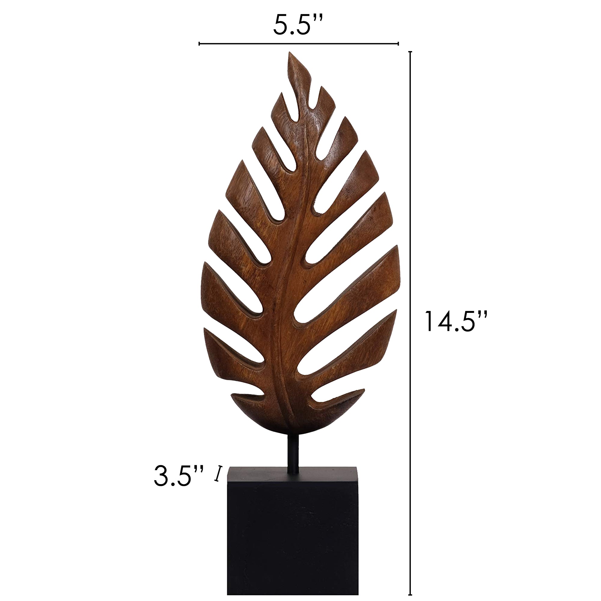 Madilyn Leaf – Hand-Carved Wooden Sculpture, Artistic Home Décor, Gift for Mom