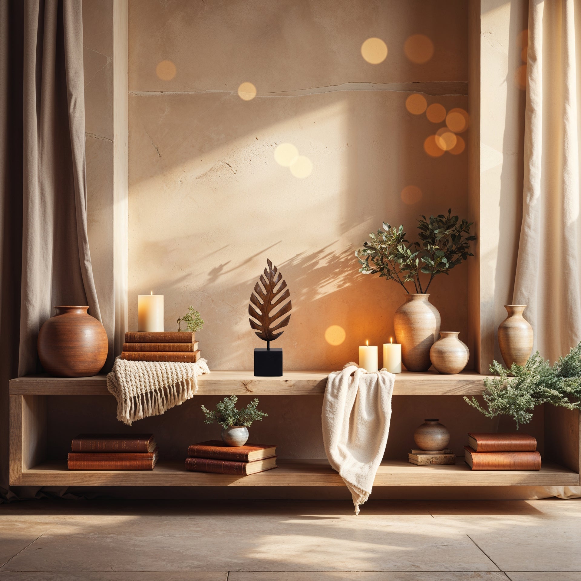 Madilyn Leaf – Hand-Carved Wooden Sculpture, Artistic Home Décor, Gift for Mom