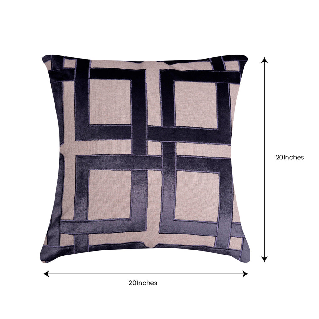 Beige Brown Throw Pillow Covers - 20 x 20 inches