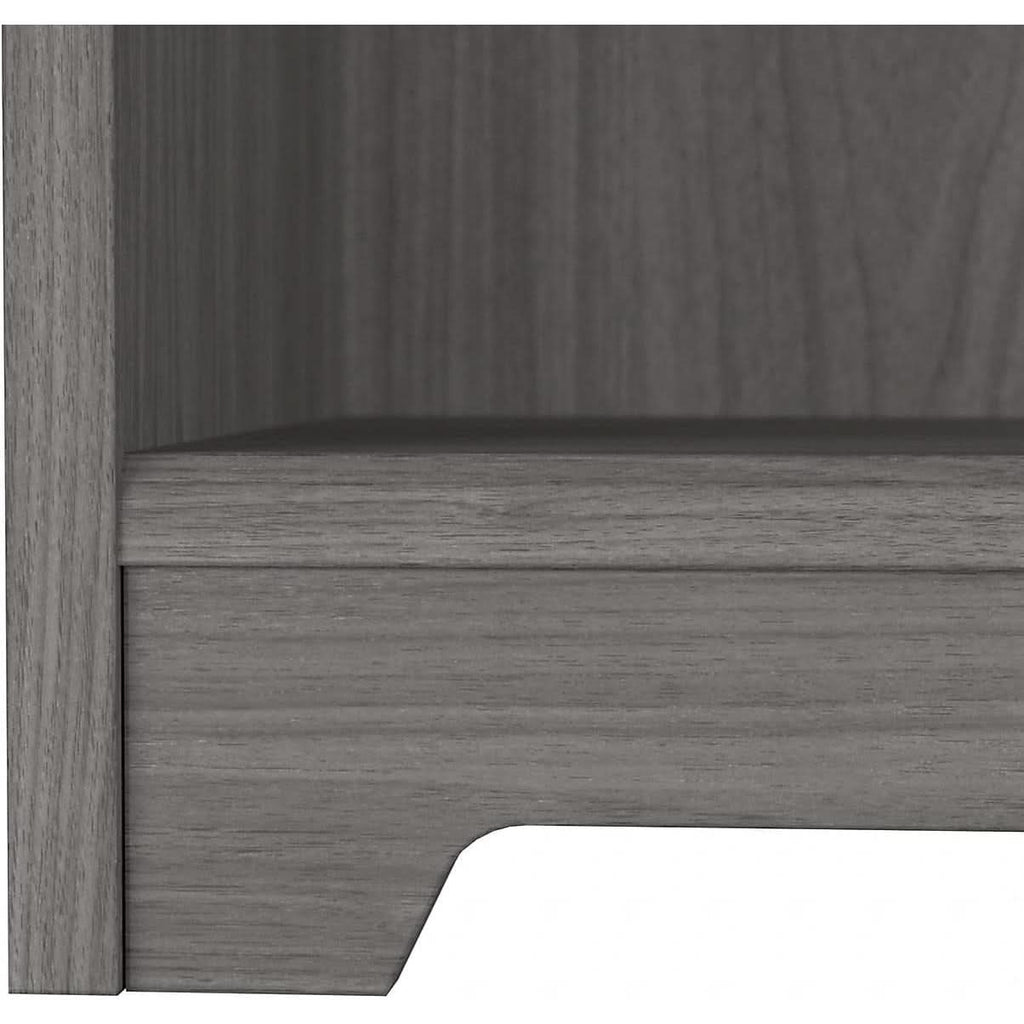Bush Furniture Cabot Tall 5 Shelf Bookcase Modern Gray