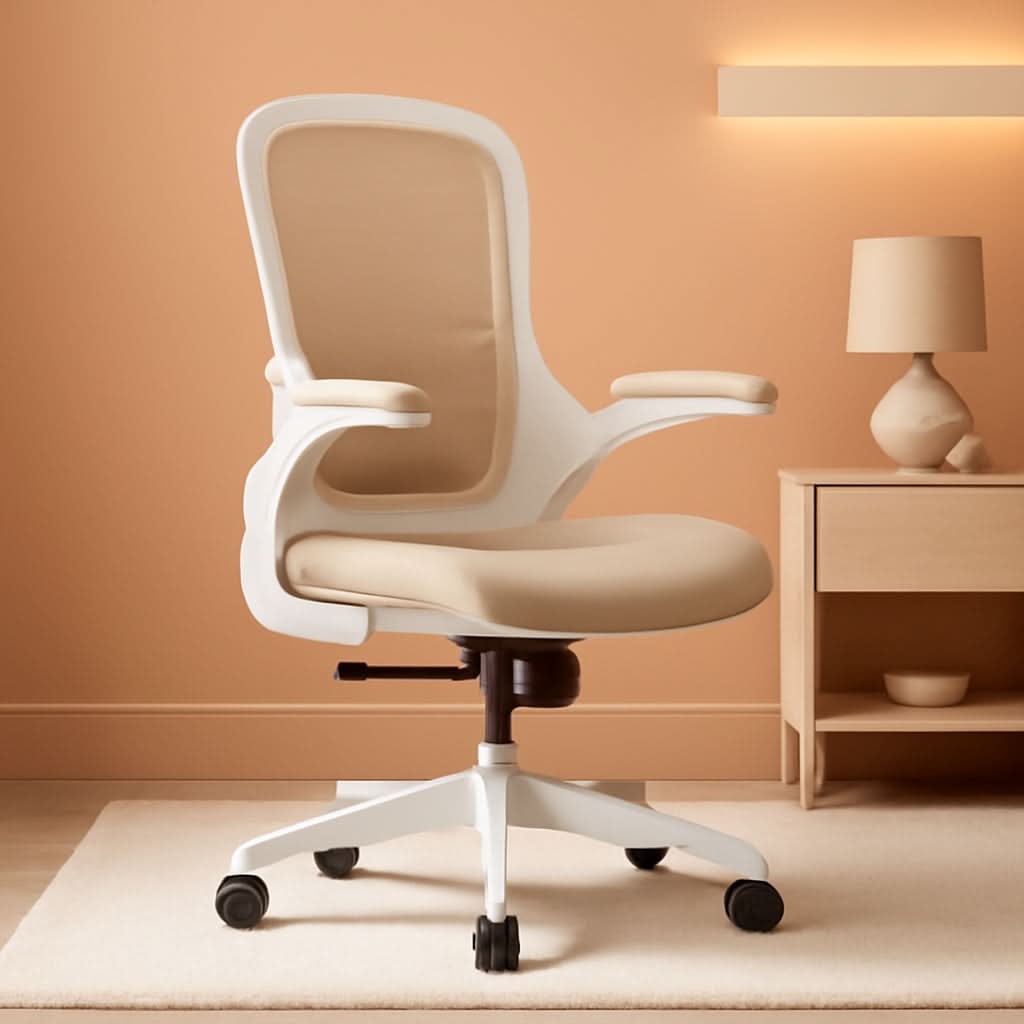 Ergonomic Office Chair With Mesh Back 330 Lb Capacity Beige
