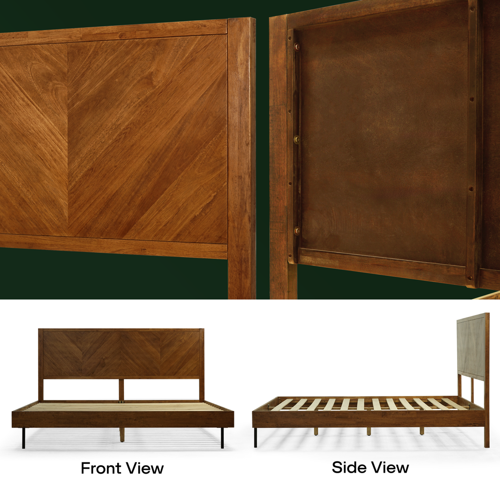 Alander Solid Wood Bed Frame
