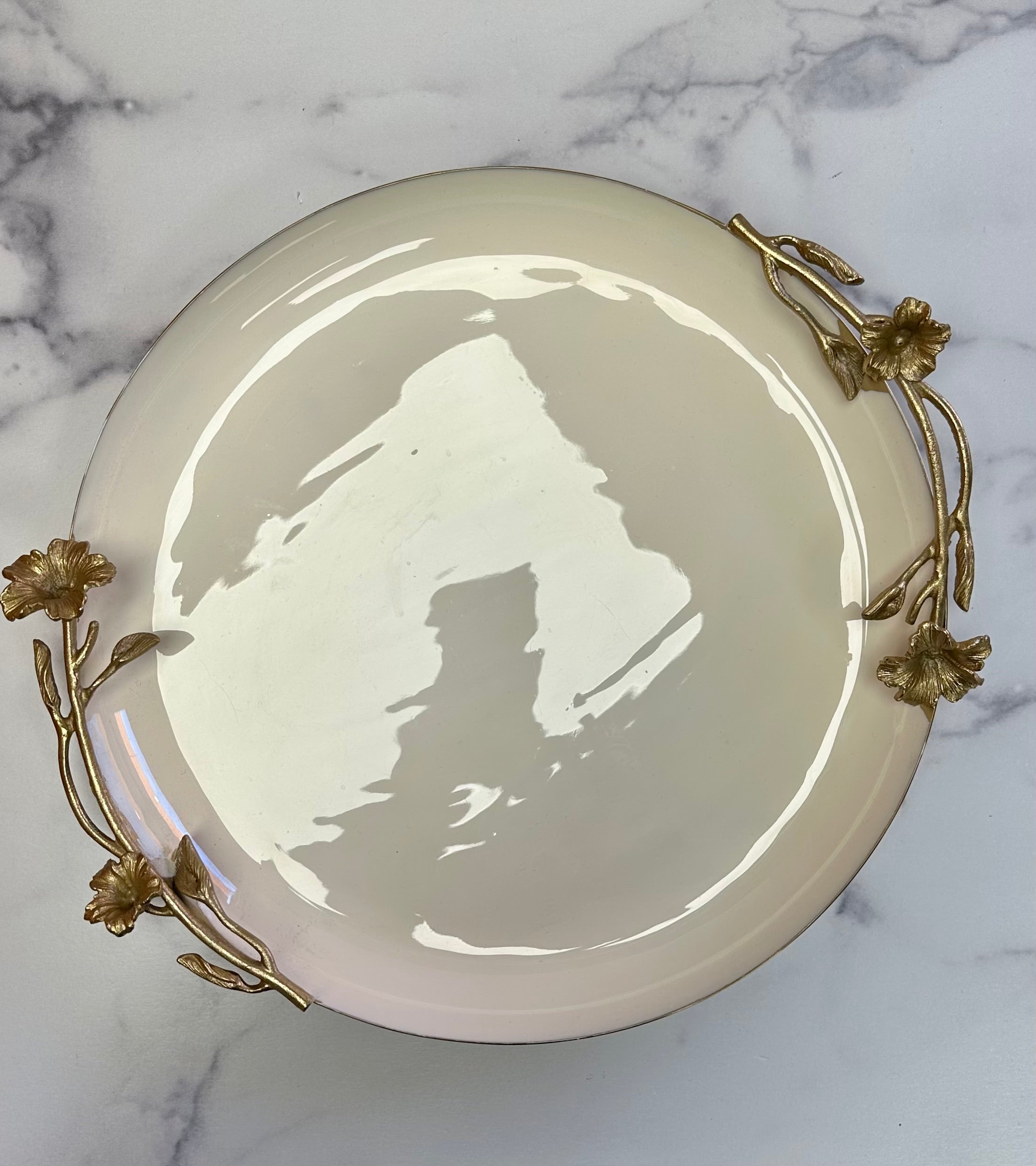 Large Round Serving Tray