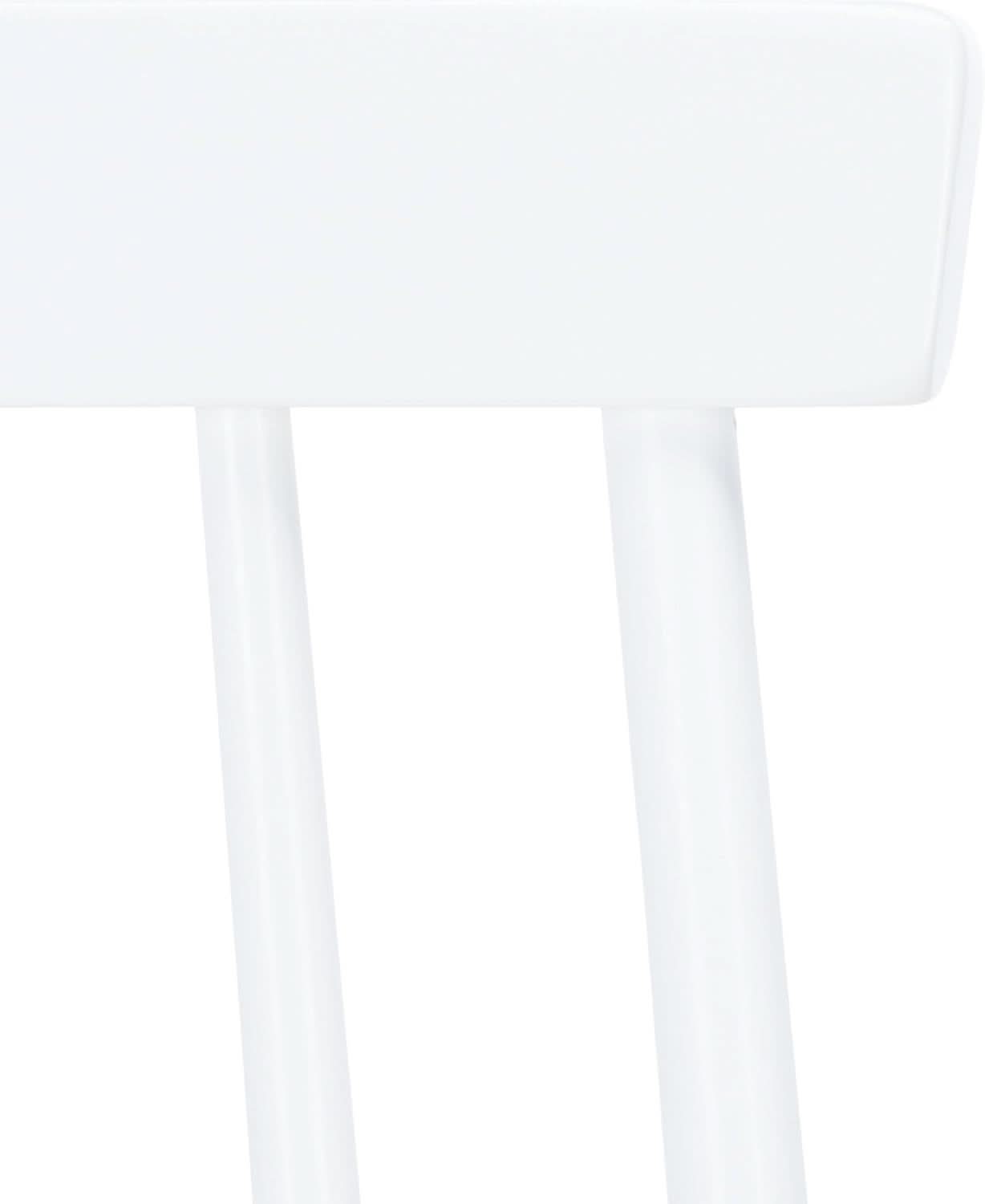 Farmhouse Spindle Back Side Chair White Natural Dining Room