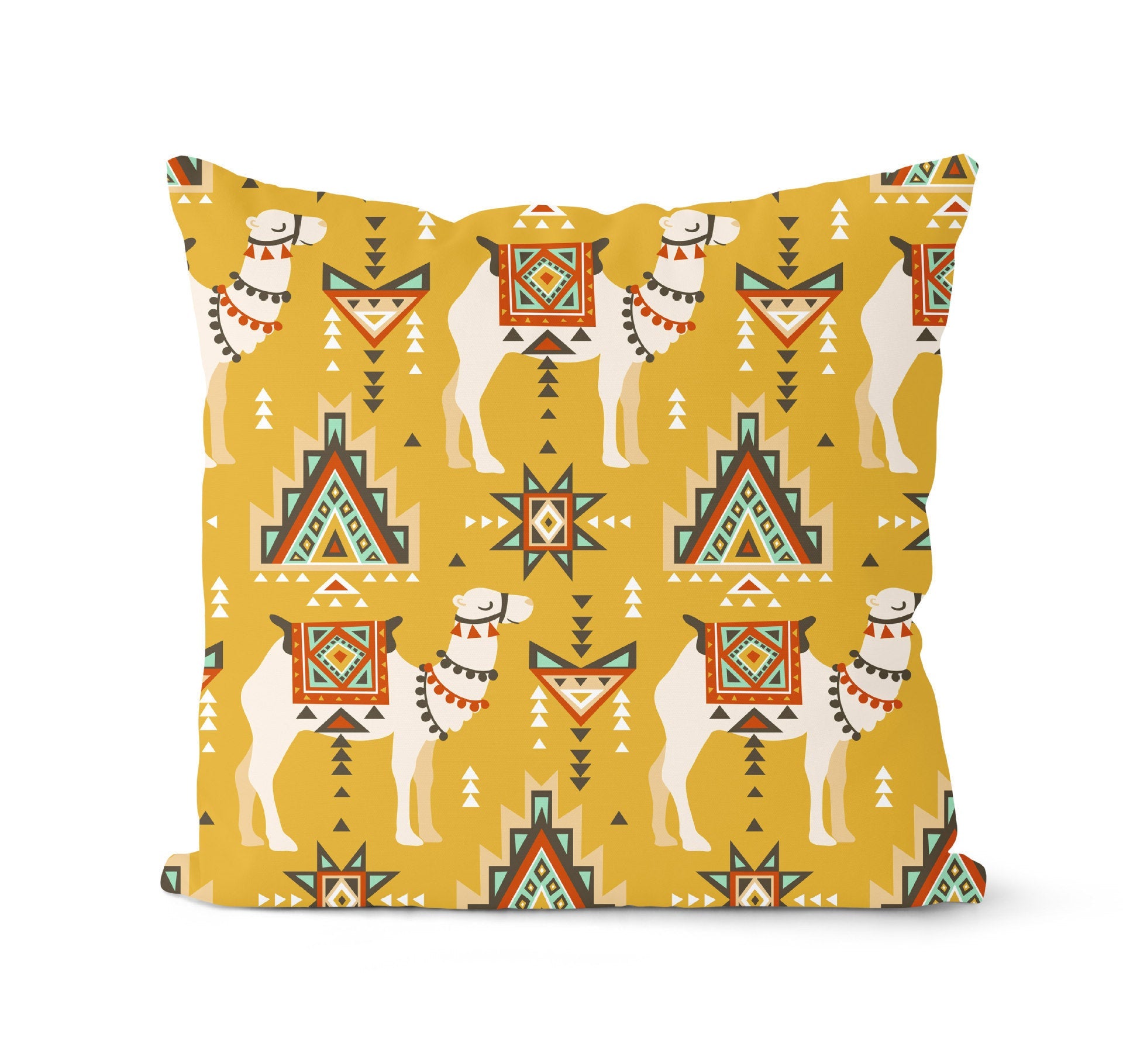 New Retro Abstract Geometric Ethnic Style Pillowcase Home Soft Furnishing American Sofa Cushion