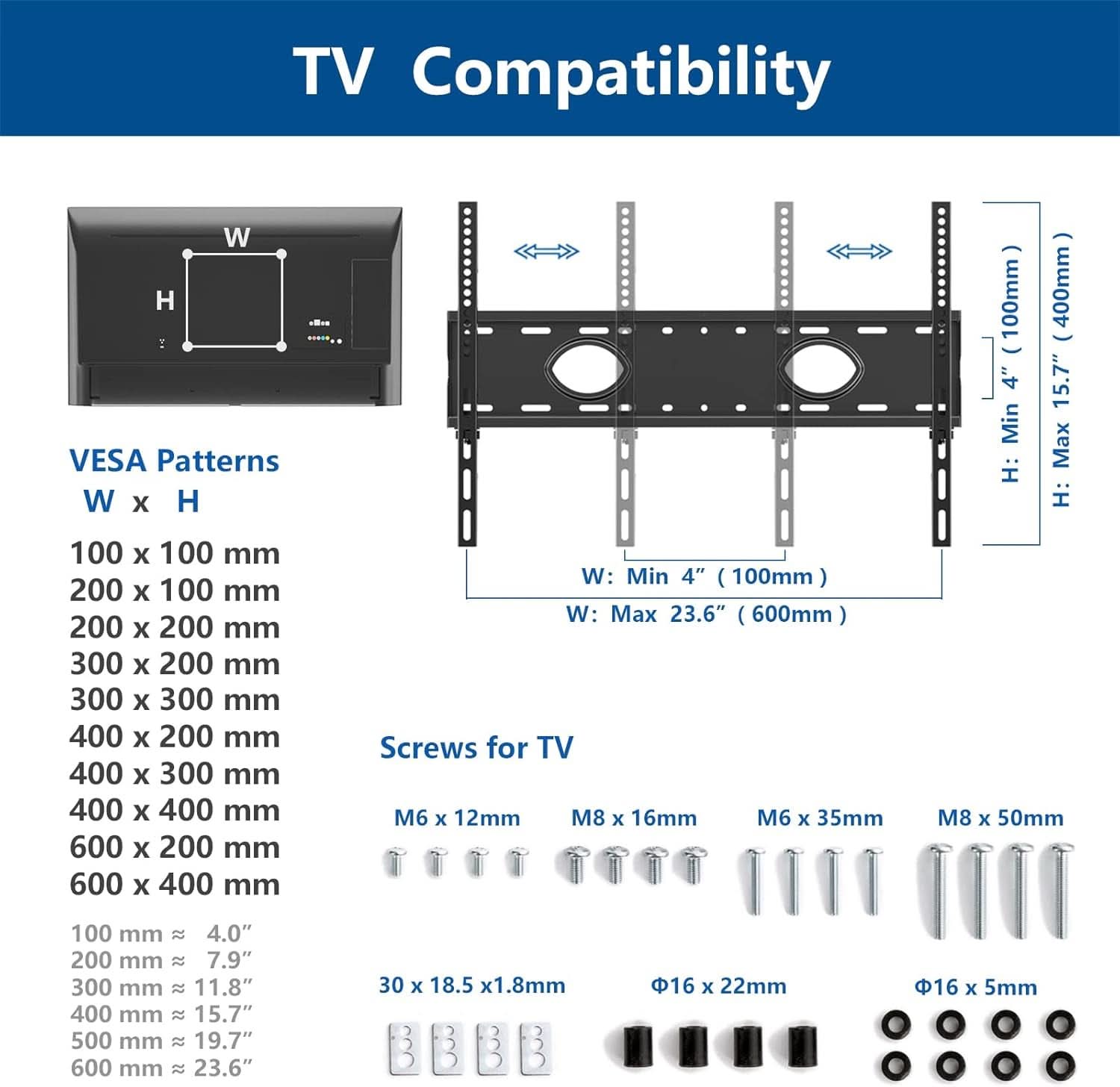 Height Adjustable Mobile TV Cart For 32 To 83 Inch Screens With Locking Wheels
