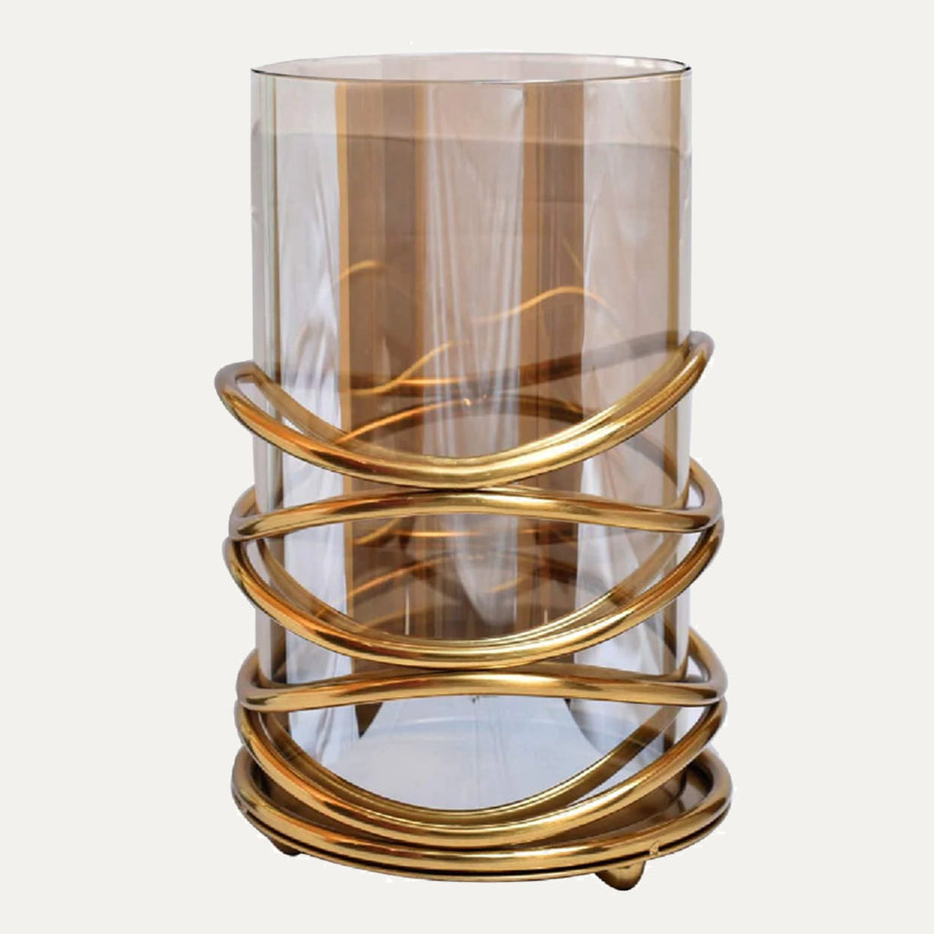 Swirl Design Candle Holder - Large