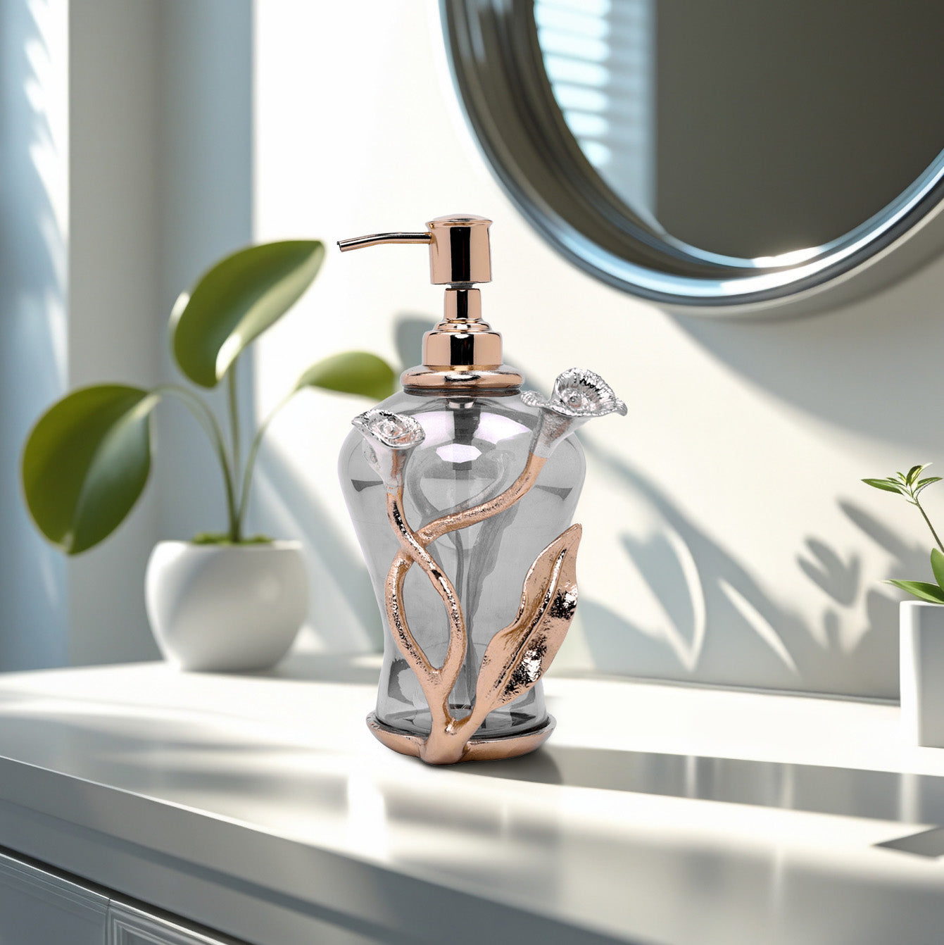 Calla Lily Grace – Artistic Floral Accent Handmade Bathroom Accessories Collection