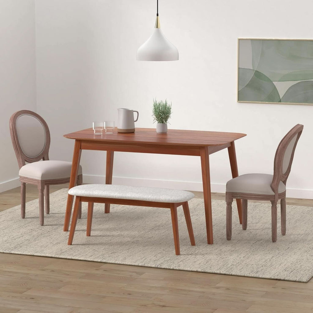 French Country Dining Chairs Set Of 4 With Carved Solid Wood Frames