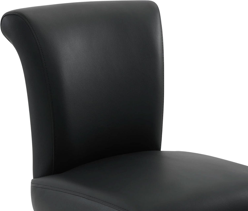 30 Inch Counter Height Swivel Bar Stools Set Of 2 Black