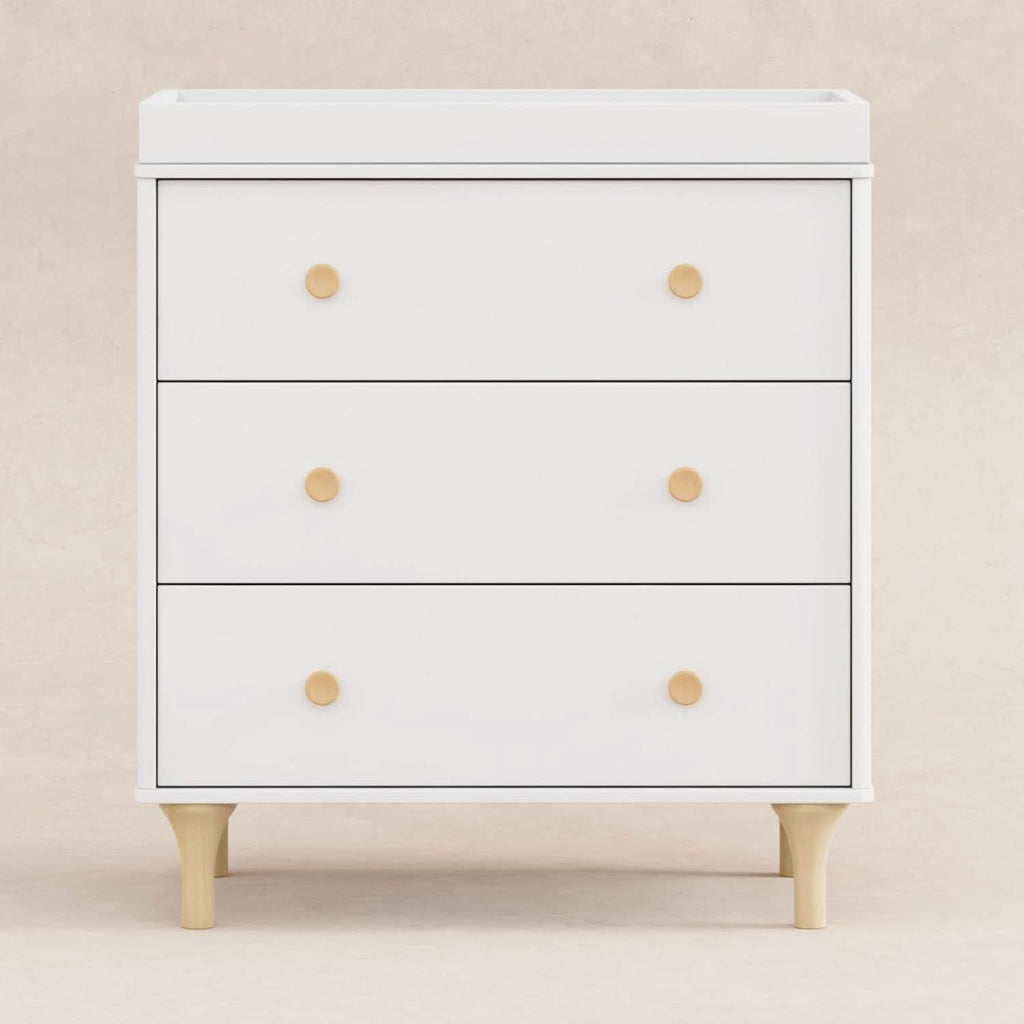 Lolly 3 Drawer Changer Dresser Removable Changing Tray White
