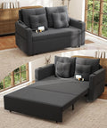 3 In 1 Convertible Sofa Bed With Cup Holders