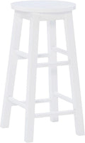 Zeke White 24 Inch Counter Stool Modern Kitchen Seating