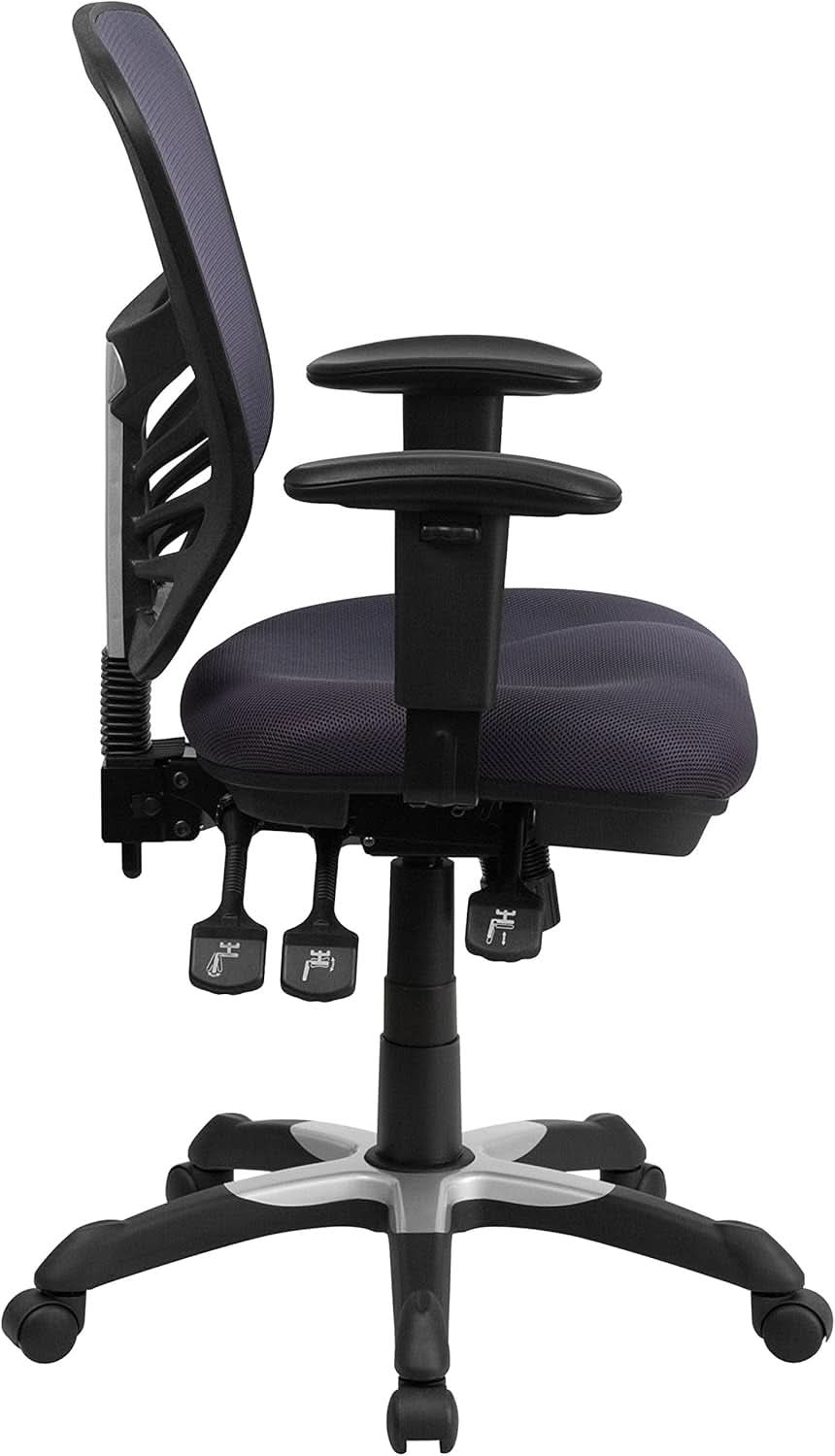Nicholas Mid-Back Ergonomic Mesh Office Chair Dark Gray