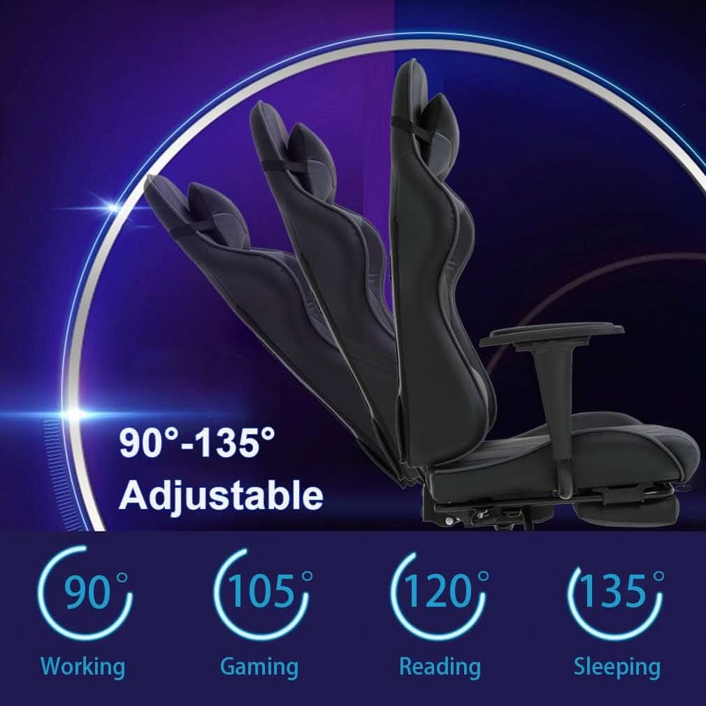 High Back Ergonomic Office Chair With Lumbar Support Grey