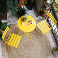 Weather-Resistant 3-Piece Folding Bistro Set for Outdoors
