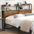 Queen Size Headboard with Storage and Charging Station