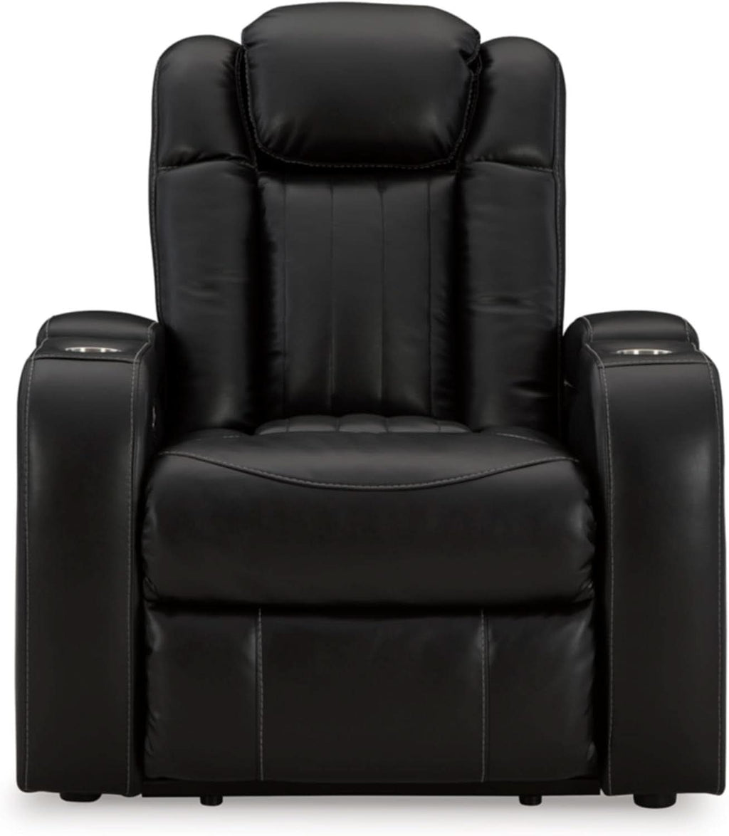 Caveman Den Power Recliner Chair Black With USB Ports
