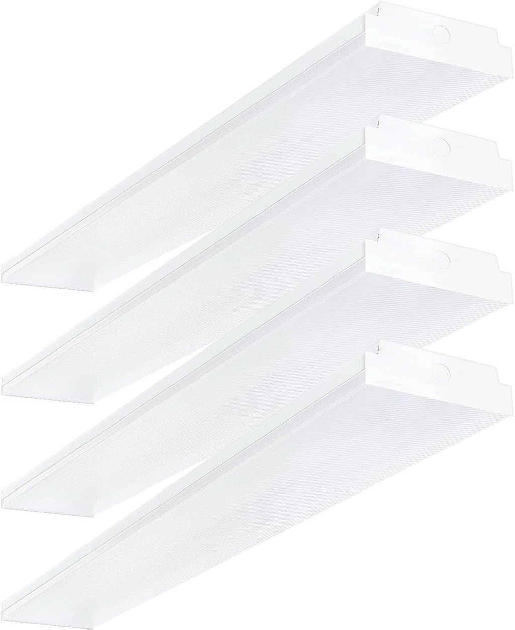4Ft LED Wraparound Shop Lights 6000K 4400 Lumens 4 Pack