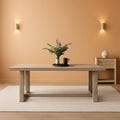 72 Inch Farmhouse Solid Wood Dining Table Rectangular Kitchen Table