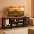 TV Stand With Power Outlets For 65 Inch TV Open Shelves