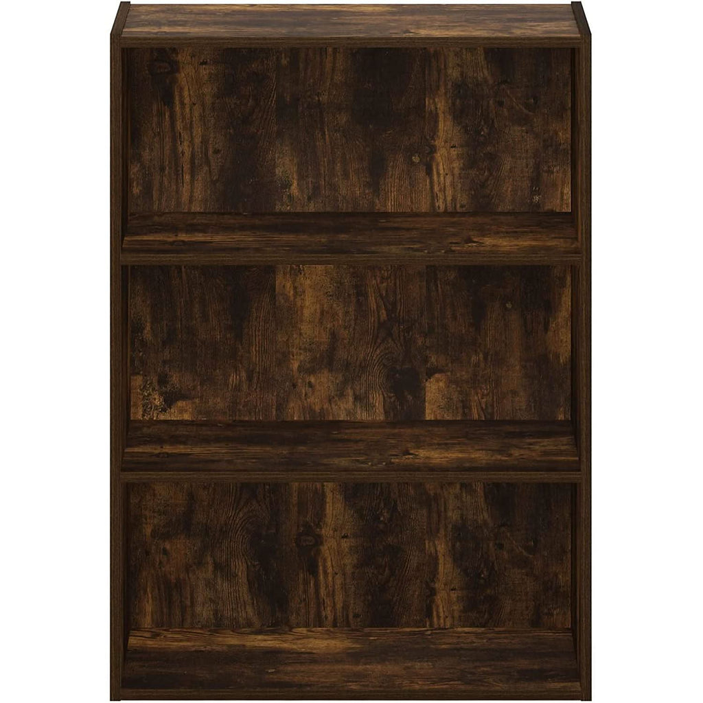 Pasir 3 Tier Open Shelf Bookcase Amber Pine Finish