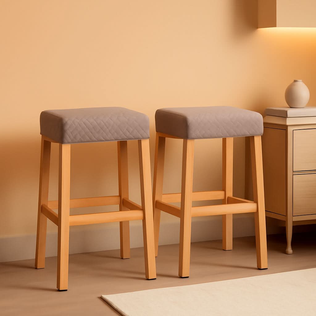 Rectangular Bar Stool Covers 2 Pack Waterproof Stretch