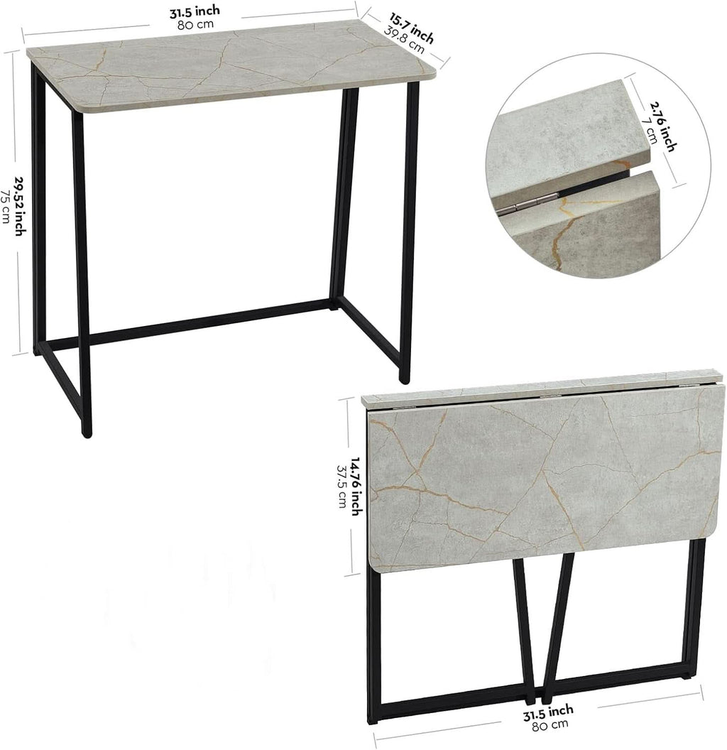 Small Foldable Computer Desk For Home Office Everyday Use