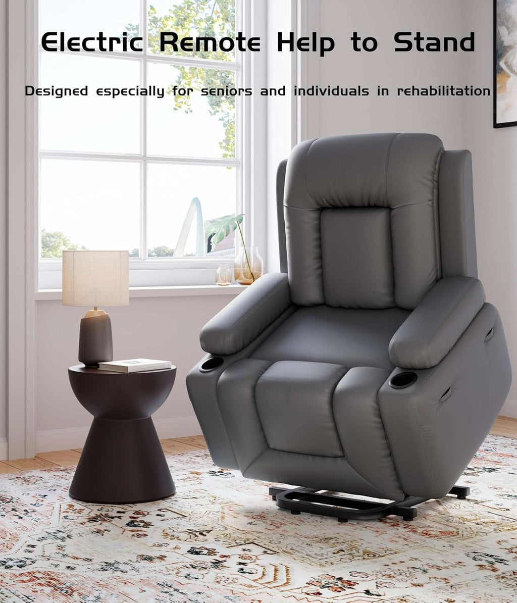 Power Lift Recliner Chair With Heat And Massage For Seniors
