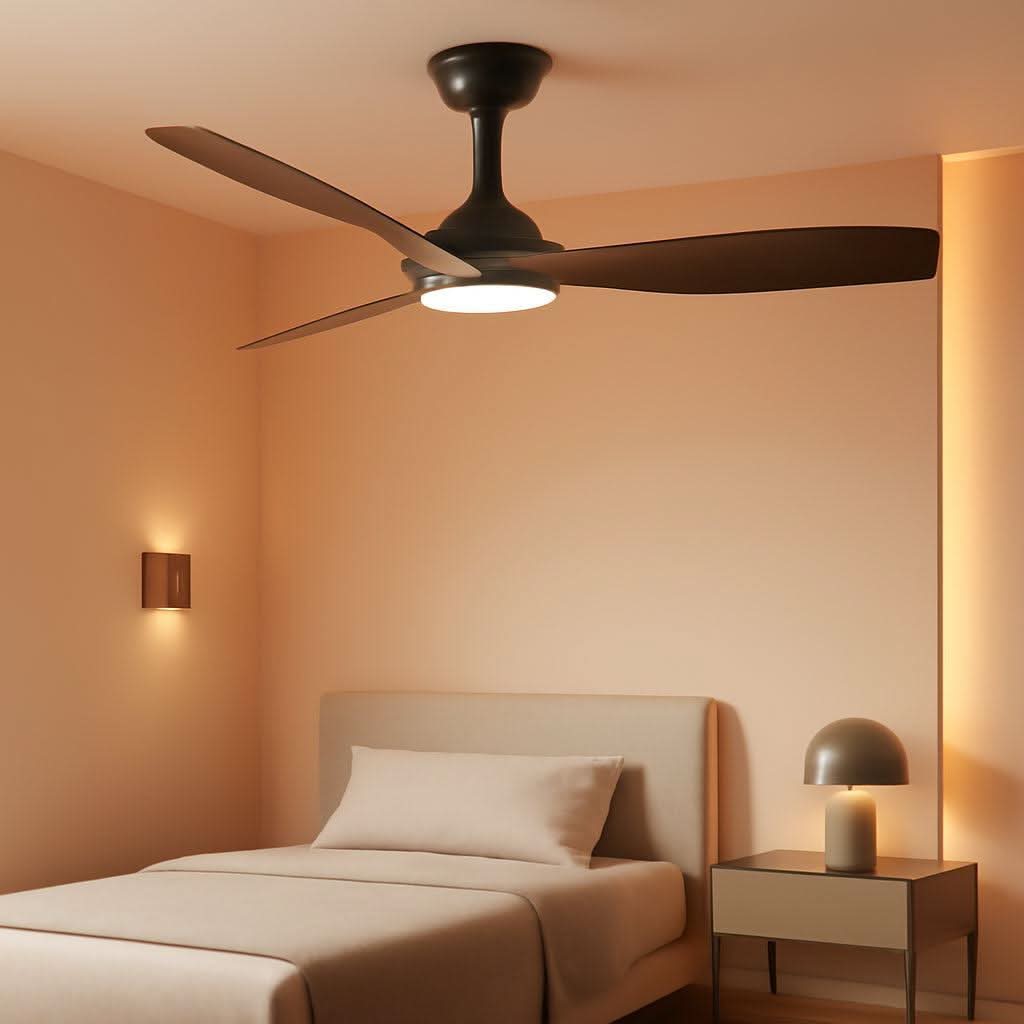 52 Inch Outdoor Weather Resistant Ceiling Fan With LED