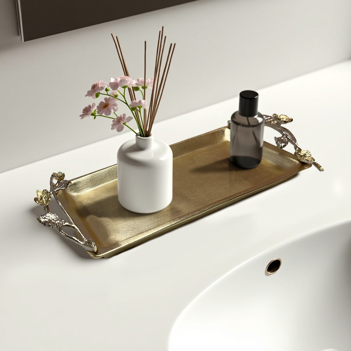 Wild Bloom – Artistic Decorative Home Accessory Handmade Bathroom Vanity Tray