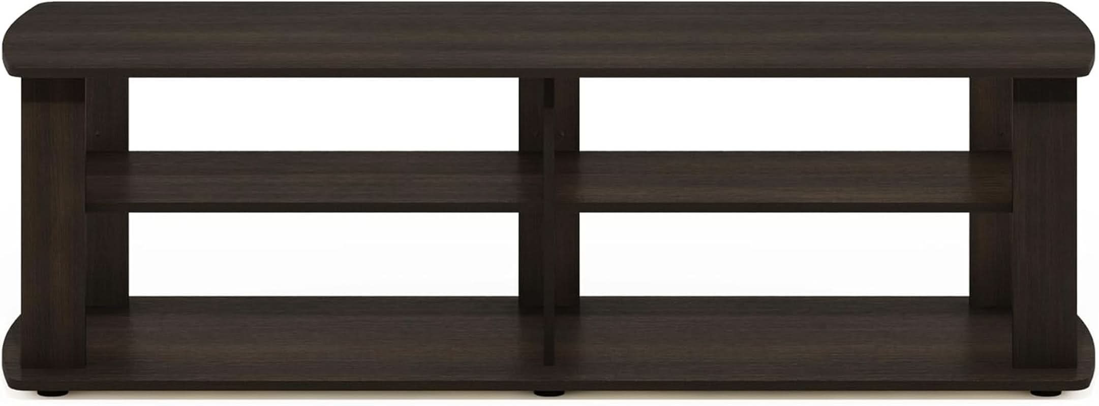 43.3 Inch Wide Dark Brown Entertainment Center TV Stand