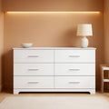 White 6 Drawer Dresser For Kids With GREENGUARD Gold Safety Kit