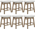 Comfortable Saddle Seat Bar Stools Set of Six
