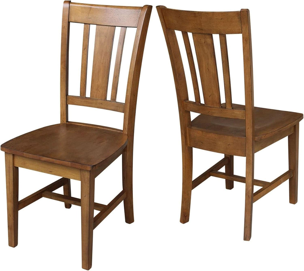 International Concepts San Remo Pecan Parawood Dining Chair