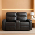 Dark Grey Zero Wall Power Recliner Loveseat With USB Ports