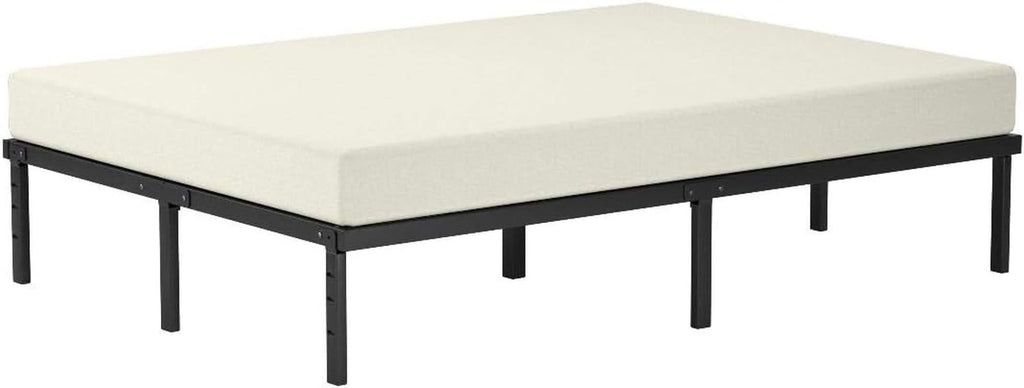 Full Platform Bed Frame With Storage Noiseless Heavy Duty
