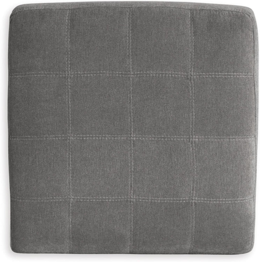Oversized Light Gray Ottoman Room Decorative Elegance