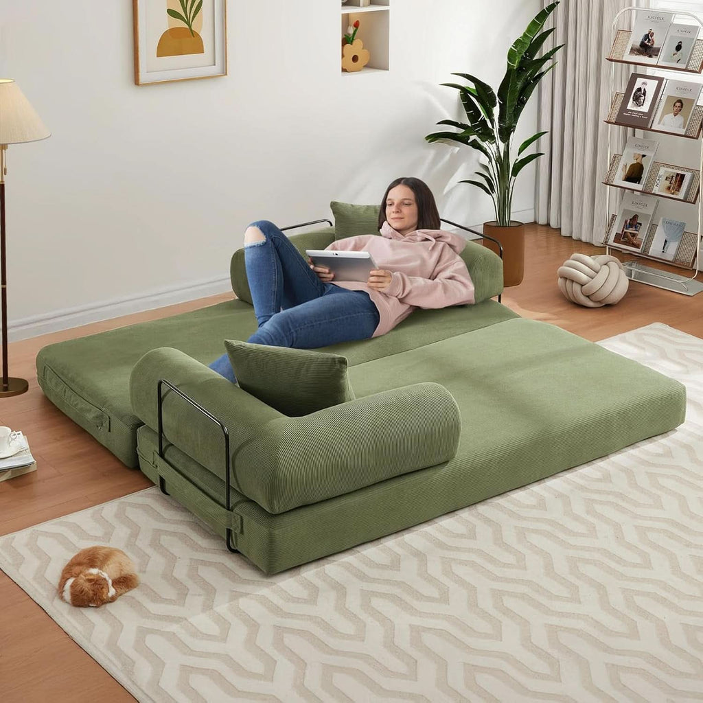 78.5 Inch Convertible Folding Sofa Bed with Versatility