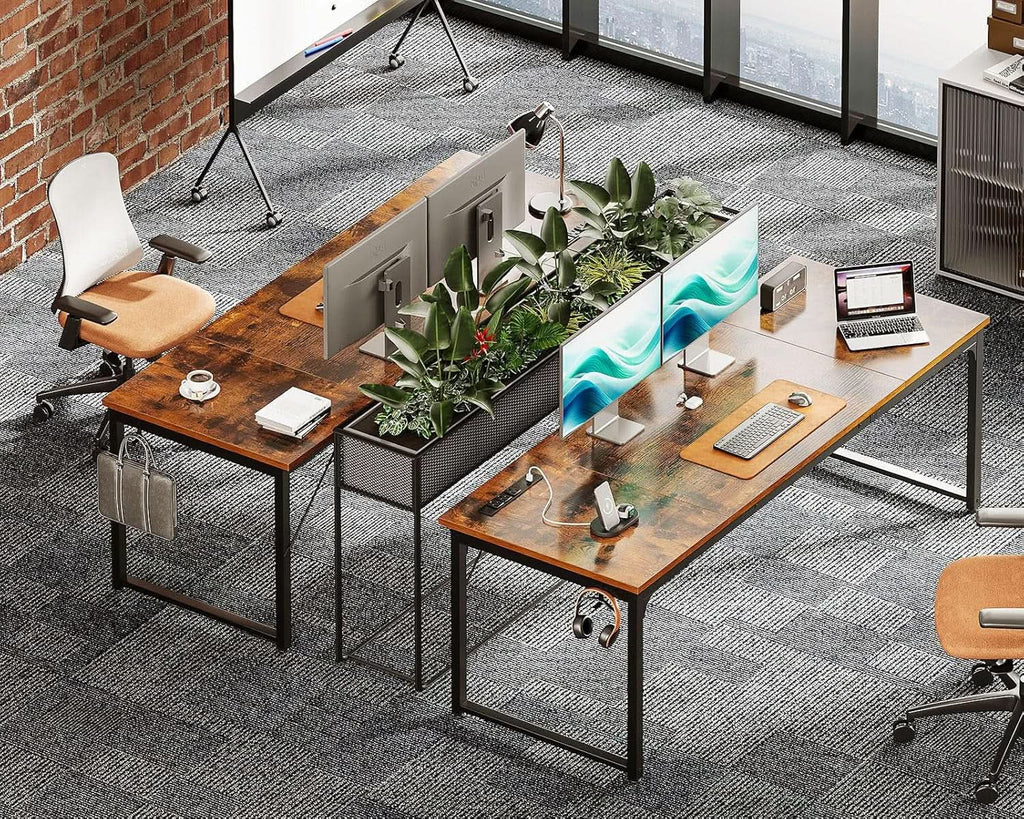 71 Inch Computer Desk With USB Ports For Office And Study