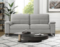 Light Gray Loveseat With Removable Cover And Armrests